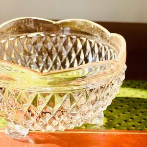 Vintage blush pink bowl